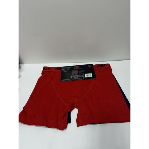 Mens XL New Balance Boxers Briefs Red & Blue 2pk Performance Complex Waistband - Picture 6 of 6